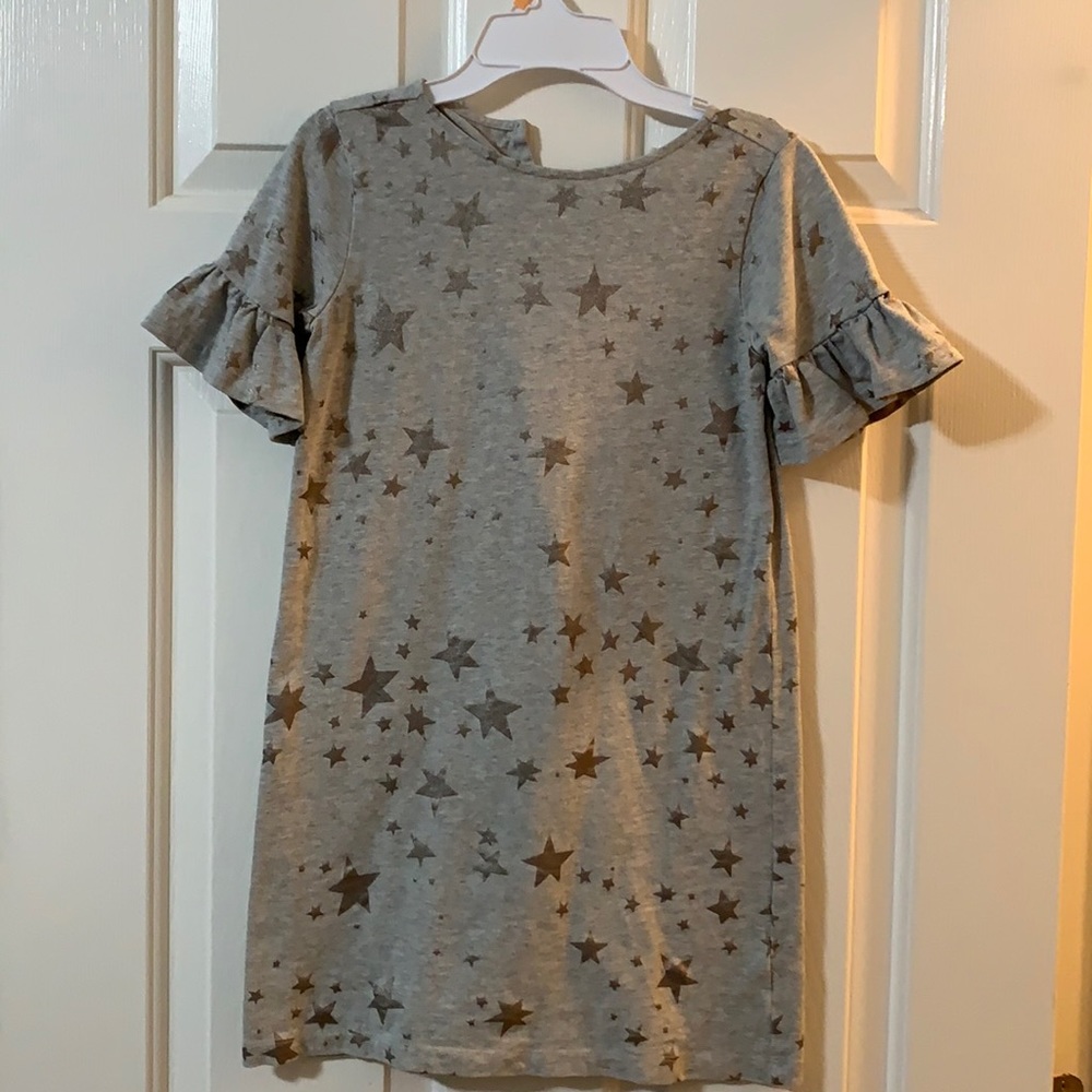 Girls size 7 silver star dress
